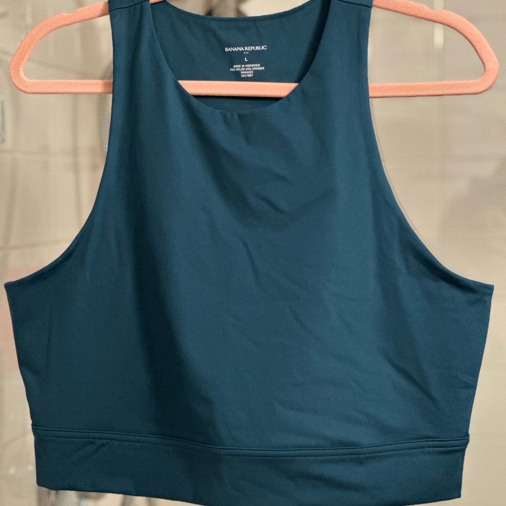 Women’s Banana Republic Sports Bra Longline (Blue/Green) New